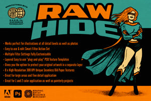 Raw Hide - Print Effect Kit (Photoshop)
