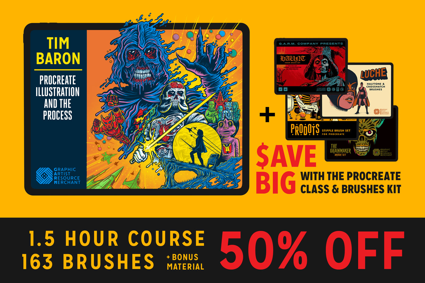 Procreate Class & Brush Bundle
