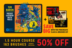 Procreate Class & Brush Bundle