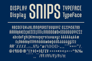 Snips - Display Typeface